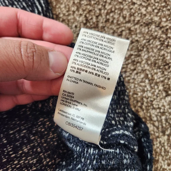 Free People Lennox Tunic Sweater In Onyx Size Small - Picture 6 of 8